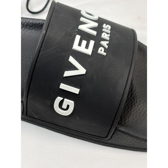 Givenchy Label Slide flat mules in rubber M SZ 11 EU 44 SPB JA-362299 main image 6